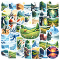 thumbnail image 1 of Fresh Landscape Stickers, Waterproof Landscape Sticker for Water Bottle Laptop Phone Cases Planner Skateboard Luggage Helmet Party Favor Decor, Ideal for Adults Teens Teacher Rewards, 1 of 9