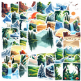 thumbnail image 1 of Fresh Landscape Stickers, Waterproof Landscape Sticker for Water Bottle Laptop Phone Cases Planner Skateboard Luggage Helmet Party Favor Decor, Ideal for Adults Teens Teacher Rewards, 1 of 9