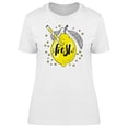 thumbnail image 1 of Fresh Lemon With Straw T-Shirt Women -Image by Shutterstock, Female Small, 1 of 2