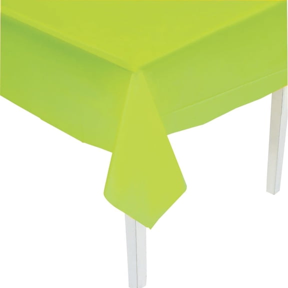 Fresh Lime Plastic Tablecover (54" X10) - Party Supplies - 1 Piece