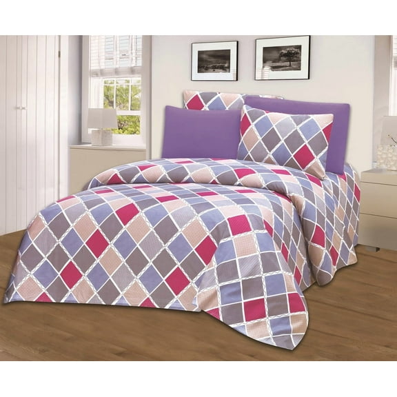 Fresh Linen Collection 1800 Super Soft Printed Sheet Set with BONUS Pillowcases (Twin, Jacob)