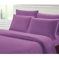 thumbnail image 1 of Fresh Linen Collection 1800 Super Soft & Wrinkle Free Luxurious Stripe 6-Piece Sheet Set (Queen, Purple), 1 of 2