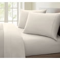 thumbnail image 1 of Fresh Linen Collection 600 Thread Count Solid 100% Egyptian Quality Cotton Deep Pocket Sheet Set (Full, Ivory), 1 of 3