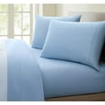 thumbnail image 1 of Fresh Linen Collection United 1200 Thread Count 100% Egyptian Quality Cotton Solid Sheet Set (Full, Blue), 1 of 2