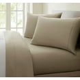 thumbnail image 1 of Fresh Linen Collection United 1200 Thread Count 100% Egyptian Quality Cotton Solid Sheet Set (Full, Taupe), 1 of 1