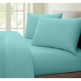 thumbnail image 1 of Fresh Linen Collection United 1200 Thread Count 100% Egyptian Quality Cotton Solid Sheet Set (King, Aqua), 1 of 1