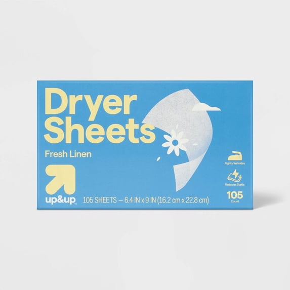 Fresh Linen Fabric Softener Dryer Sheets - 105ct