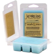 Fresh Linen Smoke & Odor Eliminator 2 Pack Wax Melts -Just Makes Scents Candle & Gifts