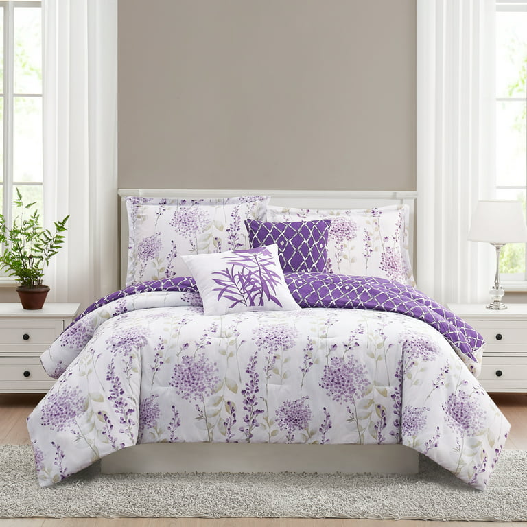 Fresh Meadow 5 Piece Reversible Comforter Set by Creative Home Ideas 