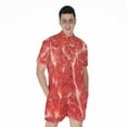 thumbnail image 1 of Fresh Meat Short Sleeve Men'S Rompers, Food Lover Casual Summer Jumpsuits Outfit, 1 of 4