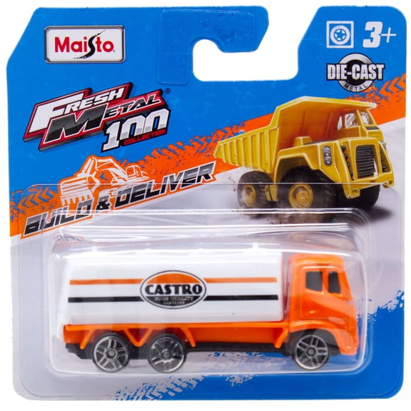 Fresh Metal Build & Deliver Gas Truck Diecast Car