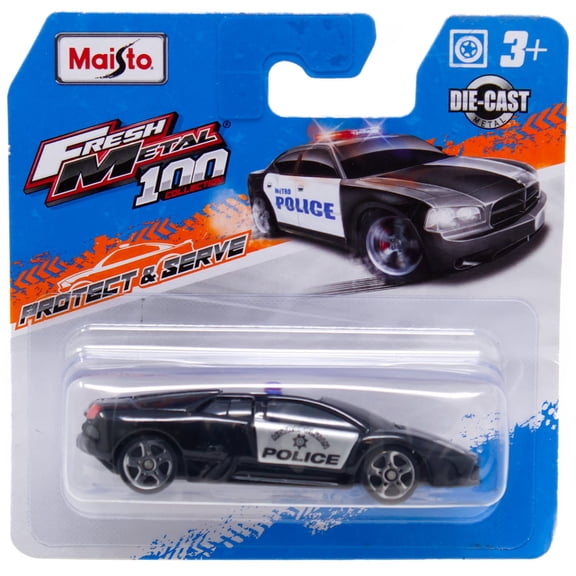 Fresh Metal Muscle Lamborghini Murcielago Police Diecast Car