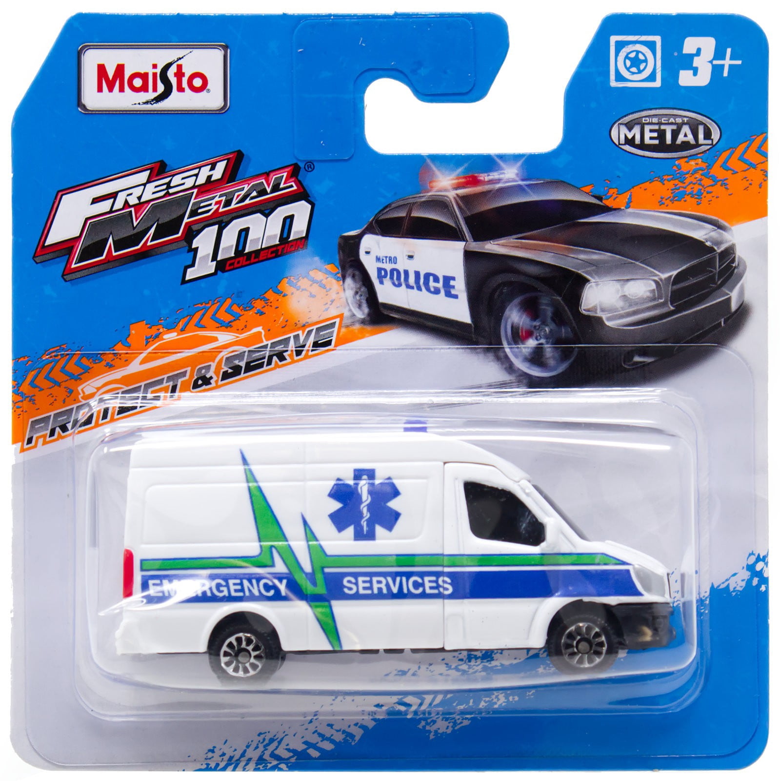 Fresh Metal Protect & Serve Ambulance Diecast Car - Walmart.com