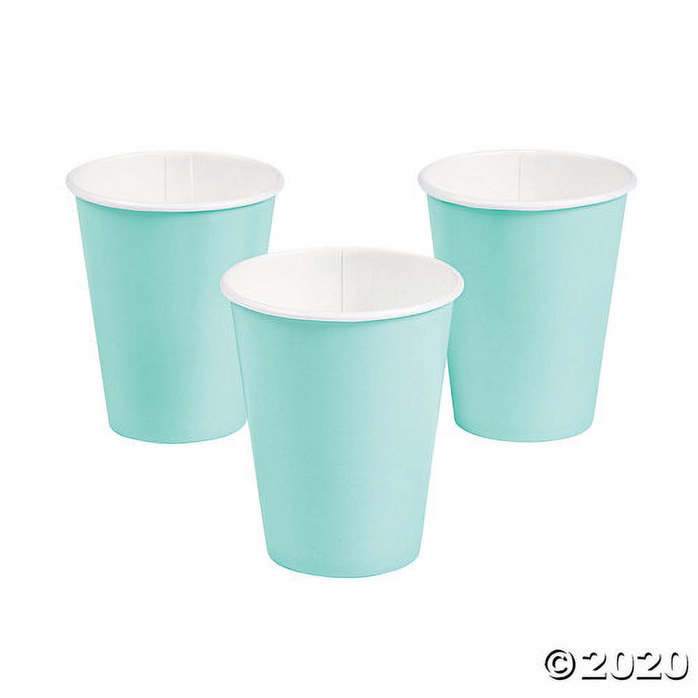 Fresh Mint Green Paper Cups 24 Ct
