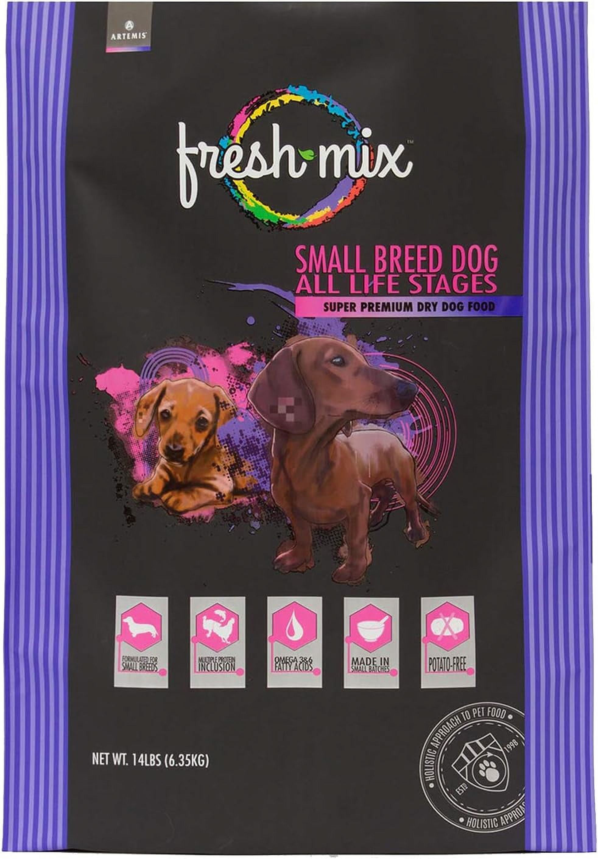 Fresh Mix Dry Dog Food Premium Meat Recipe Health Nutrition Protein