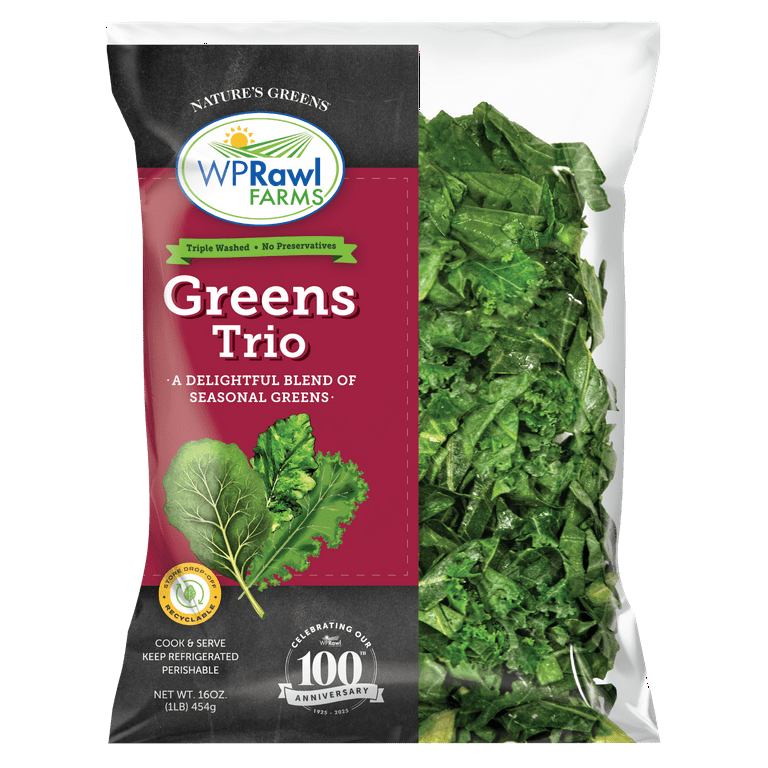Fresh Greens Trio (collard, mustard & turnip greens), 16 oz