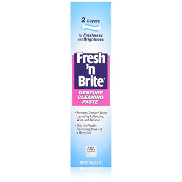 Fresh 'N Brite Denture Cleaning Paste, 2 Count