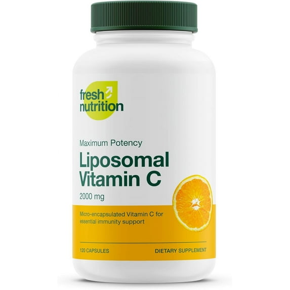 Fresh Nutrition Liposomal Vitamin C - DNA Verified 1500mg Per Cap Vit C