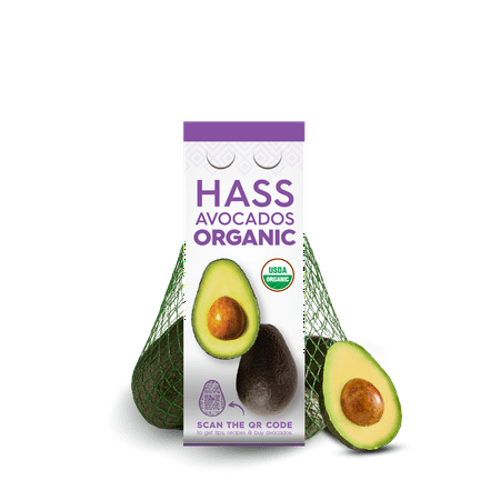 Fresh Hass Organic Bagged Avocados, 3-4 Count