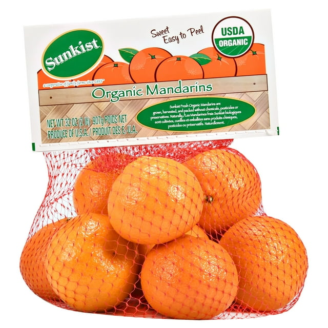 Fresh Organic Clementines, 2 lb Bag