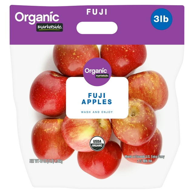 Fresh Organic Fuji Apples, 3 lb Bag