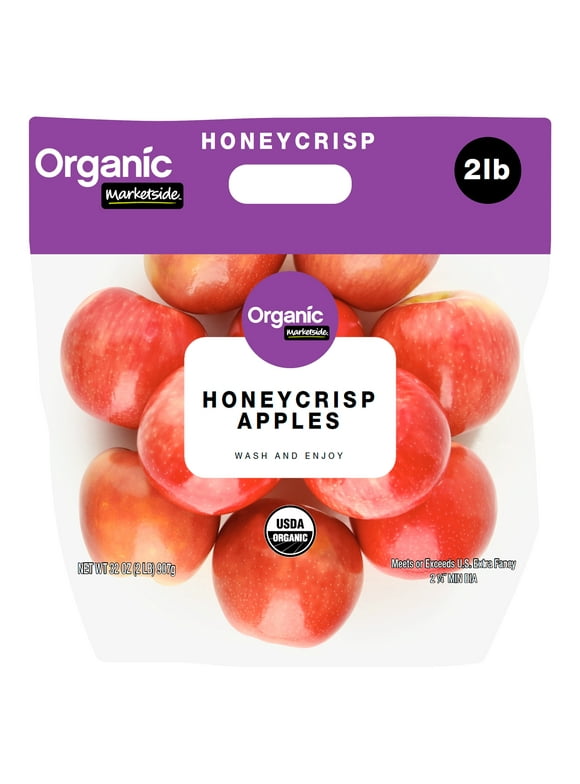 Fresh Organic Honeycrisp Apples, 2 lb Pouch