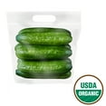 thumbnail image 1 of Fresh Organic Mini Cucumbers, 1 Pound Bag, 1 of 3