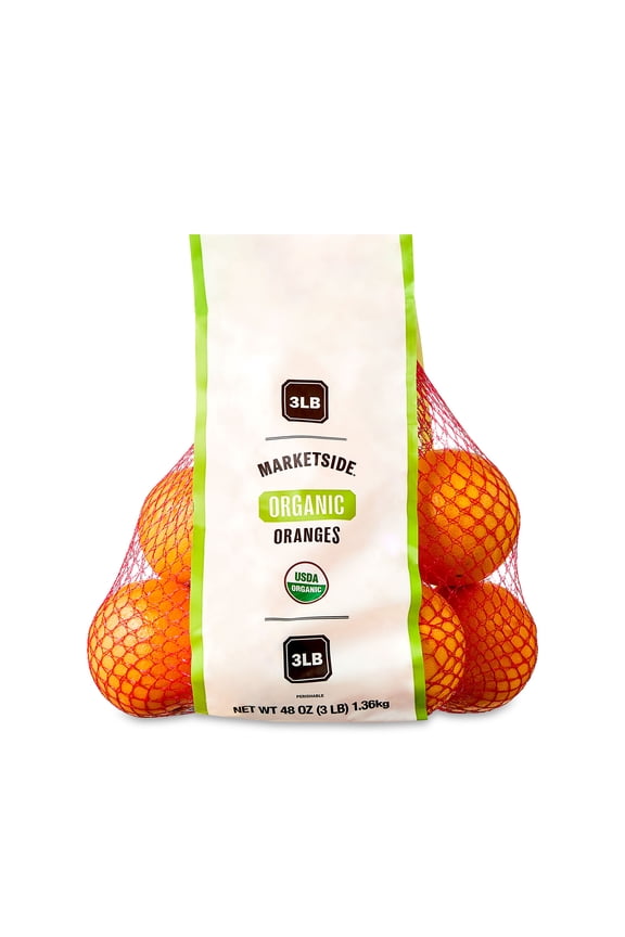 Fresh Organic Oranges, 3 lb Bag