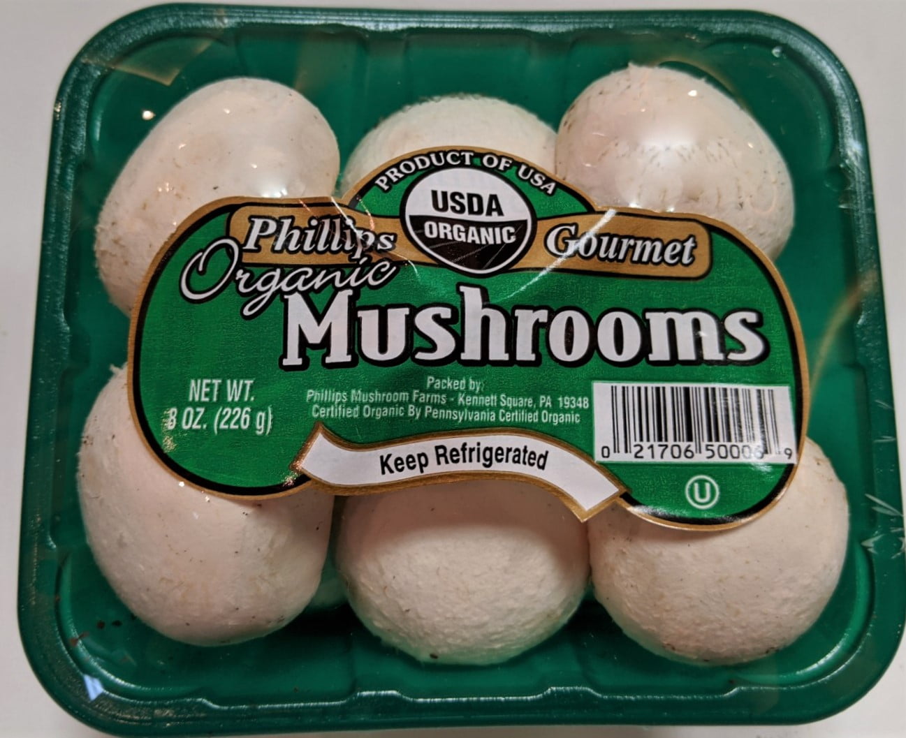Fresh Organic Whole White Mushrooms, 8 oz - Walmart.com