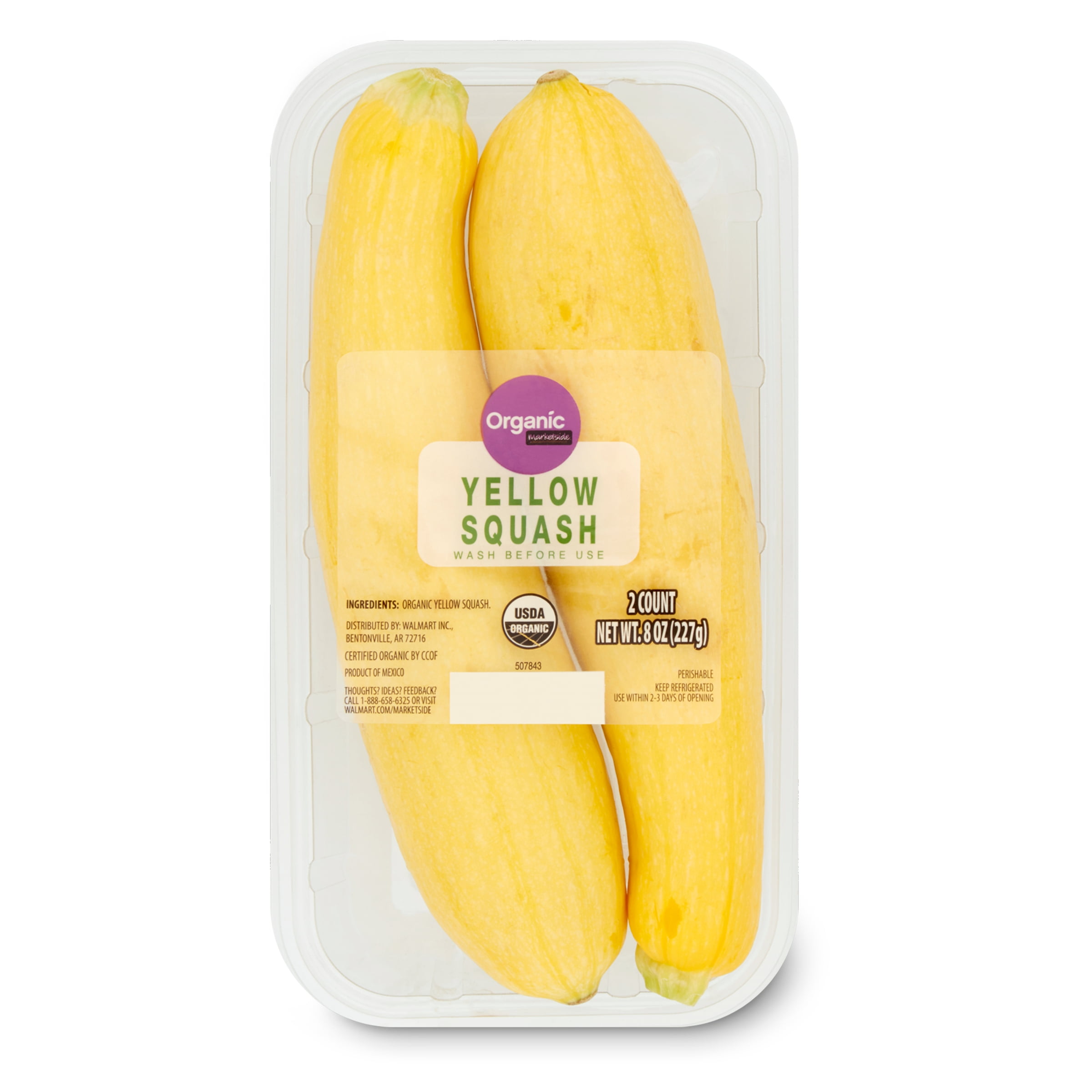 Fresh Organic Yellow Squash, 2 Count