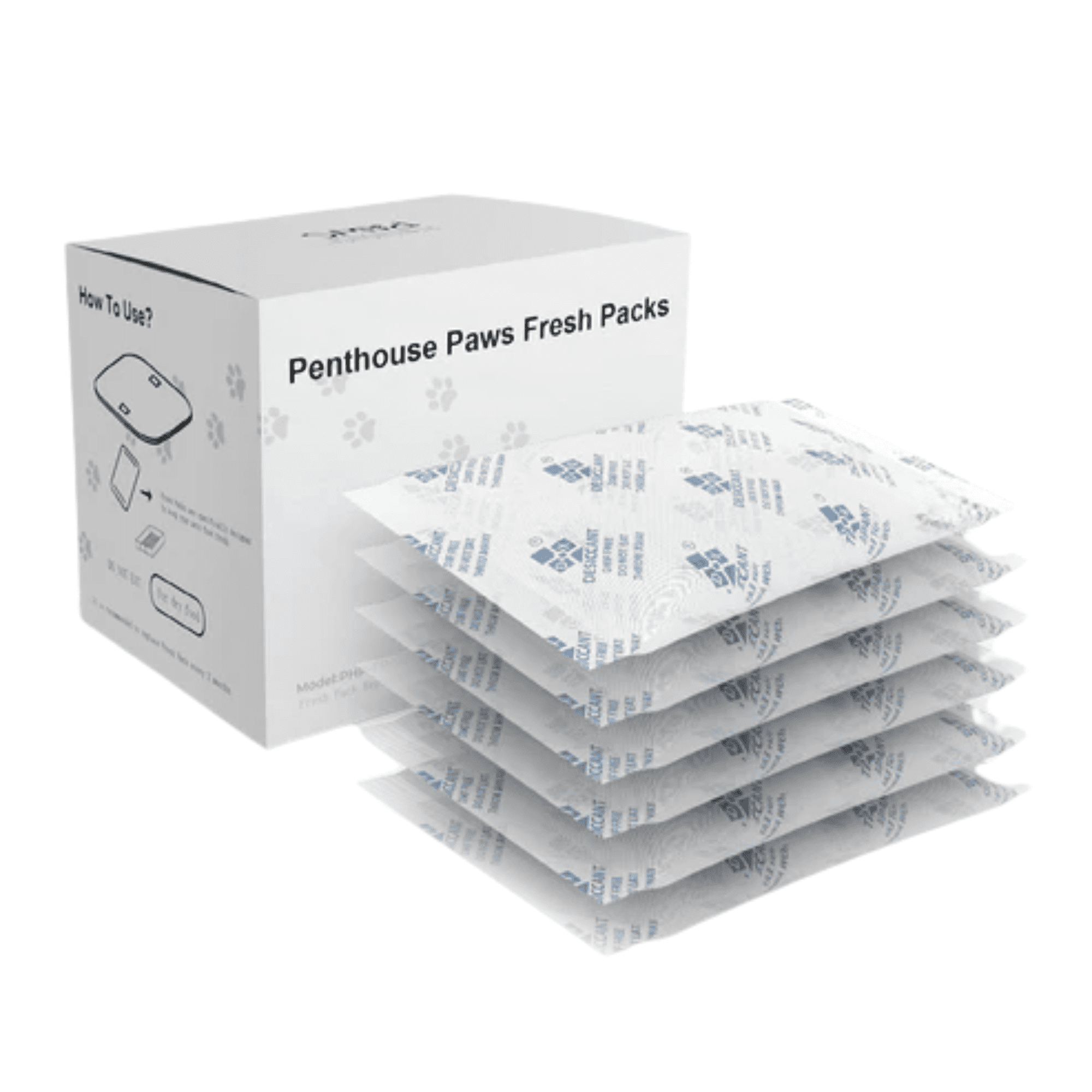 Penthouse Paws Fresh Packs for Smart Maxx HD Feeder, Desiccant Moisture-Absorbing Food Preserver, Keeps Kibble Fresh & Crisp, 6-Pack, for Cat & Dog