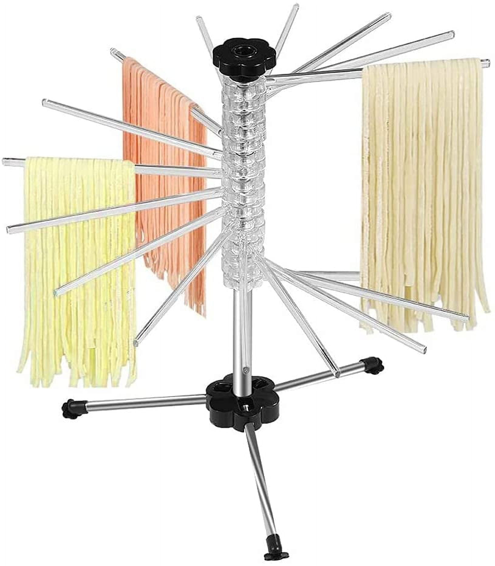 GOURMEO Collapsible Drying Rack for Fresh Pasta & Spaghetti Noodles, Black, Size: One Size