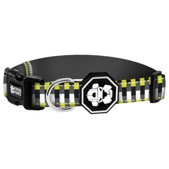 Fresh Pawz Neon Bricks Dog / Cat / Pet Medium Collar