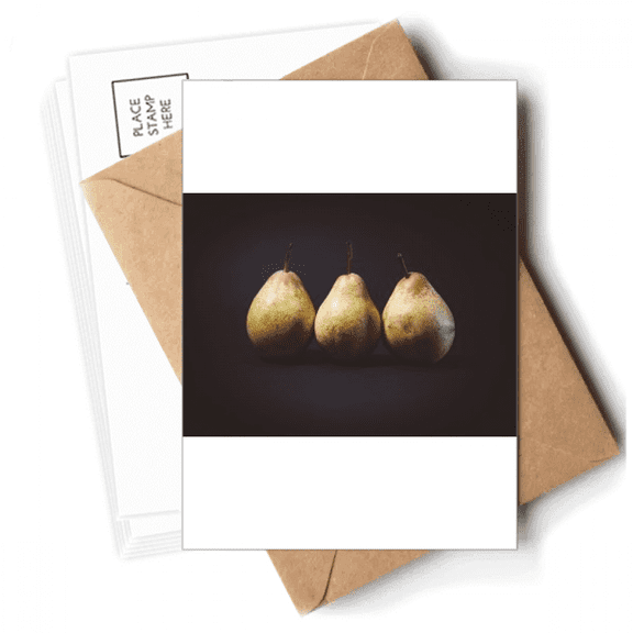 Fresh Pear Temperate Fruit Picture Postcards Envelopes Blank Note Cards Mailing