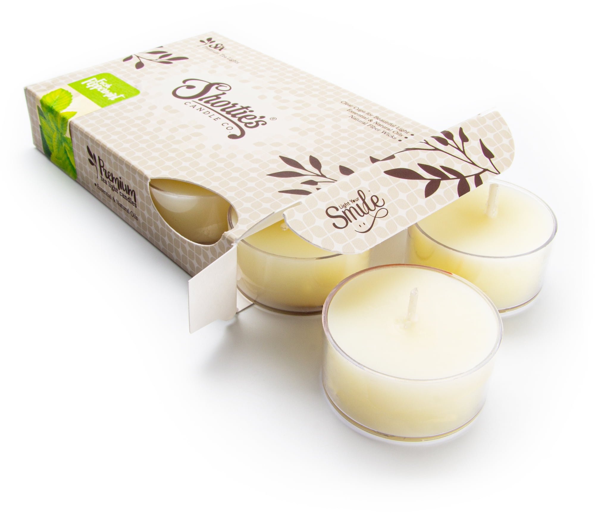 Tea Light Flight - 6 Highly Scented , Long Lasting, Scent Varieties