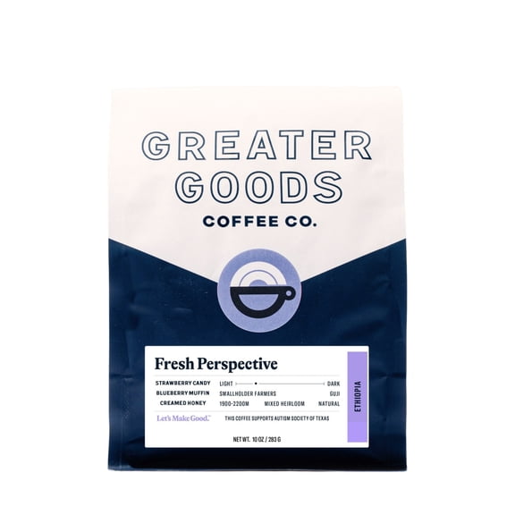 Fresh Perspective - Ethiopia - Roasted by Greater Goods Coffee Co. - Freshly Ground Coffee - 2lb Bag