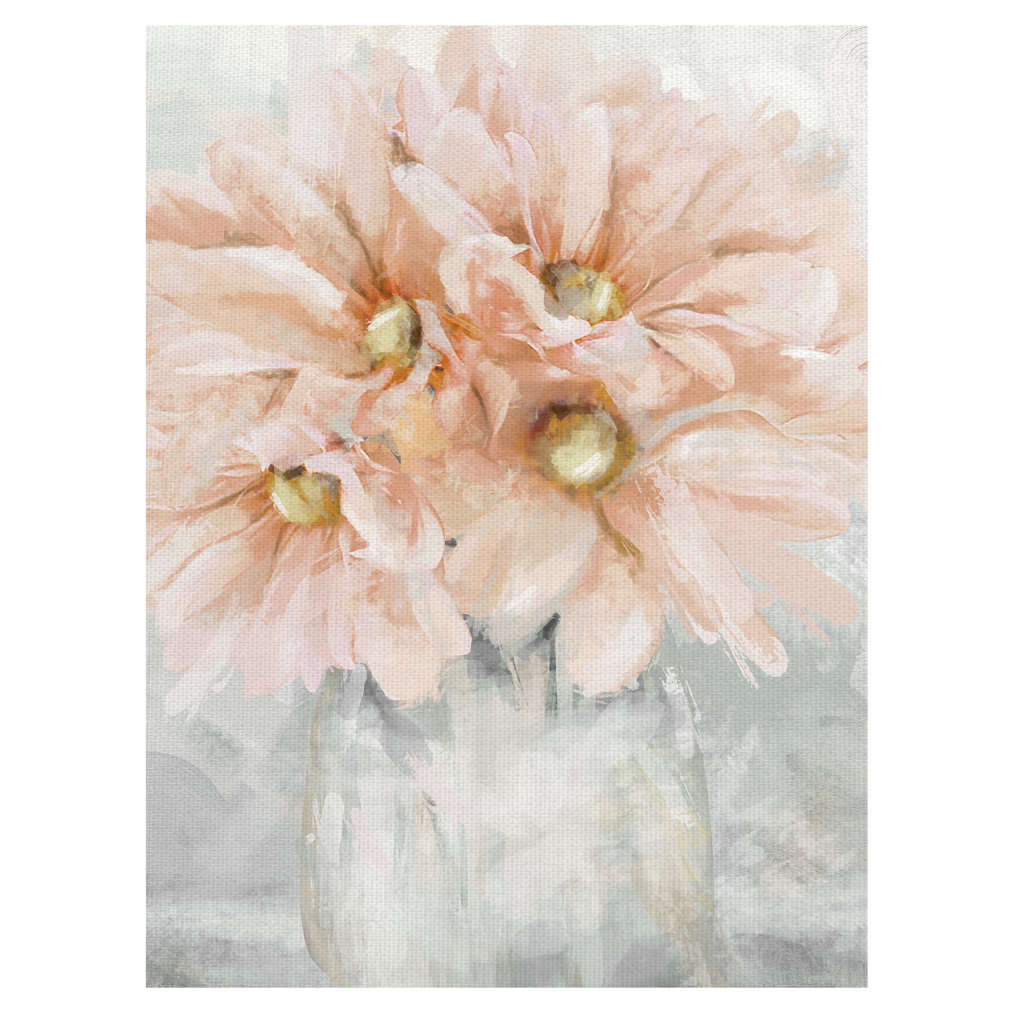 Fresh Pick I Pink Flower Bouquet by Studio Arts Canvas Art Print