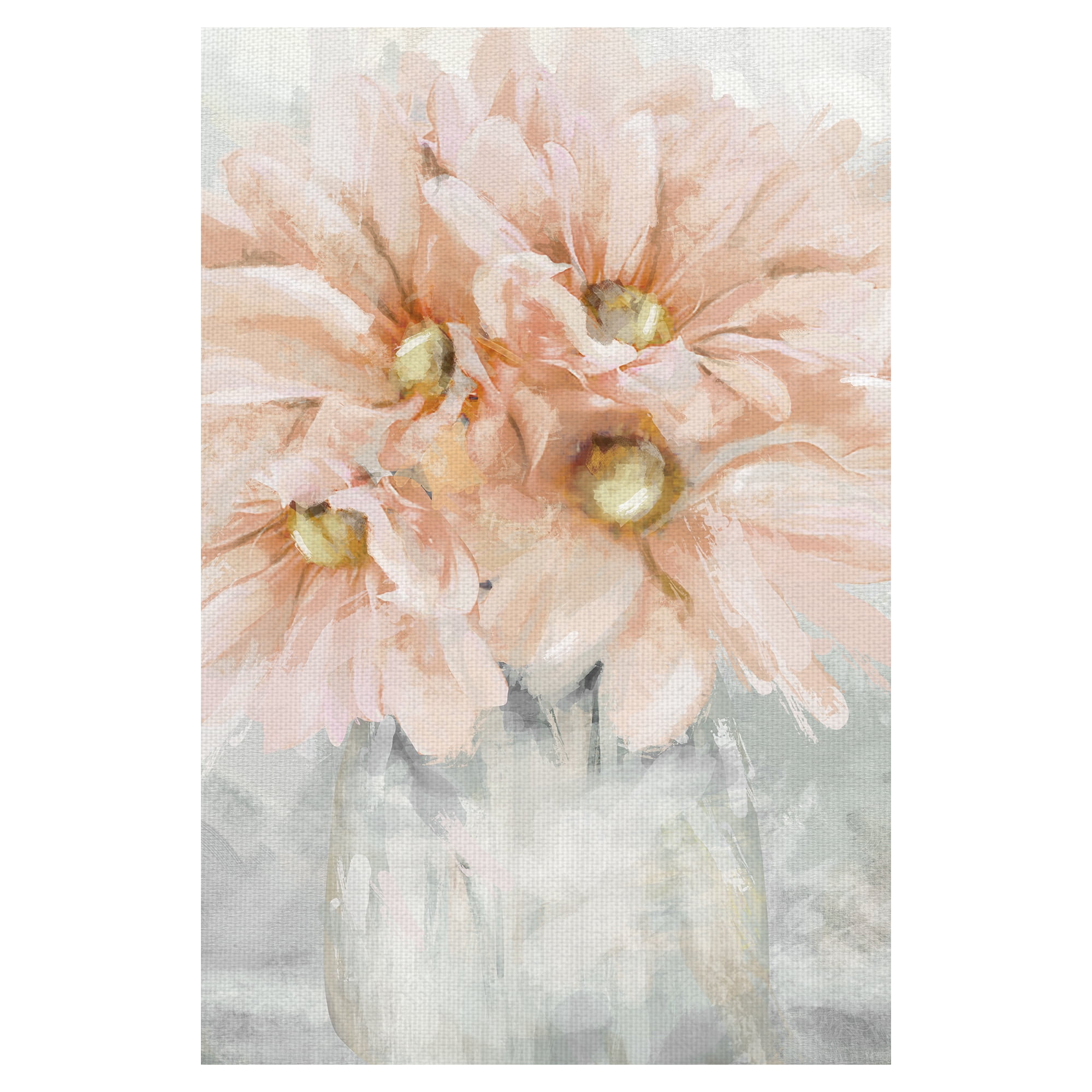 Fresh Pick I Pink Flower Bouquet by Studio Arts Canvas Art Print