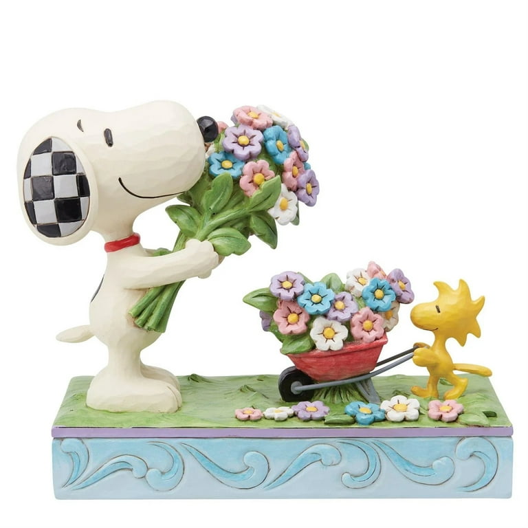 Snoopy and Woodstock Floral Stainless Steel and Melamine