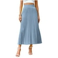 thumbnail image 1 of Fresh Picks! Kilaqueen Officewear A-Line Skirts for Women Classic High Waisted Maxi Skirts Chiffon Flowy Pleated Skirts Tummy Control Long Skirts, 1 of 9