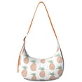 thumbnail image 1 of Fresh Pineapple Floral Print Crossbody Tote Bag for Women, Summer Tropical Fruit Shoulder Purse, Lightweight Water-Resistant Hobo Handbag, Large Capacity Plant Lover Bag, 1 of 3