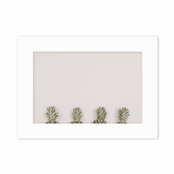 Fresh Pineapple Fruit White Wall Photo Mount Frame Picture Art Painting Desktop 5x7 inch