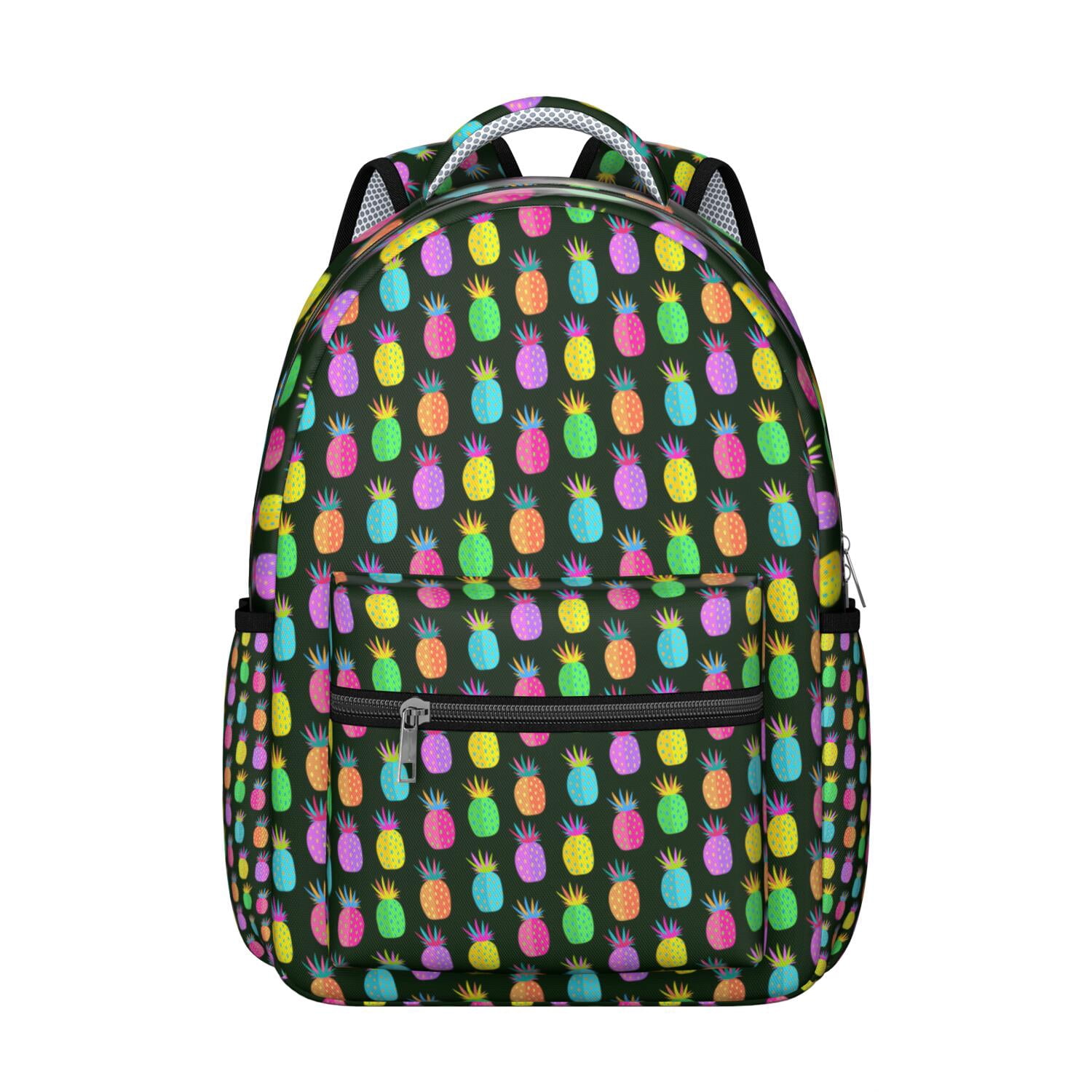 Tropical Pineapple Buddha Elephant Print Premium Backpack main image 1