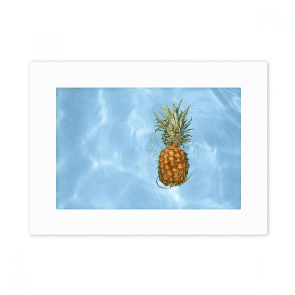 Fresh Pineapple Tropical Fruit Picture Photo Mount Frame Picture Art Painting Desktop 5x7 inch