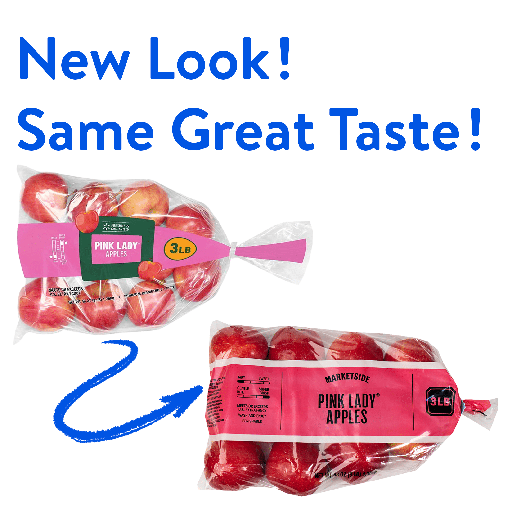 Fresh Pink Lady Apples, 3lb Bag