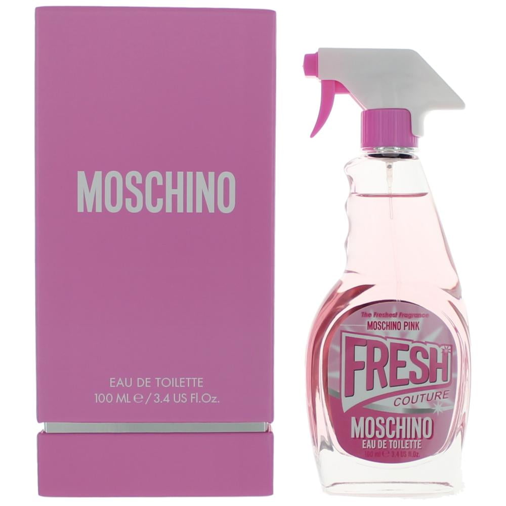 MOSCHINO Fresh Pink for Women Eau de Toilette Perfume for Women, 3.4 oz