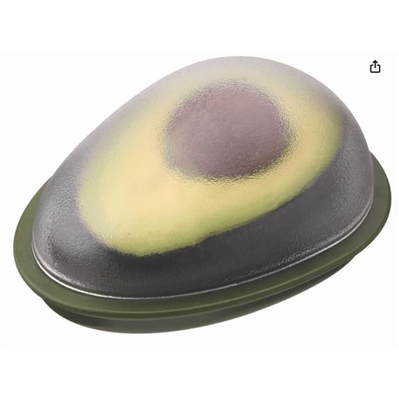Fresh Pod Avocado Storage Container with Clear Snap-On Lid, Keeps Leftover Half Flavorful and Firm in Fridge, Reusable Kitchen Gadget, , Dishwasher Safe