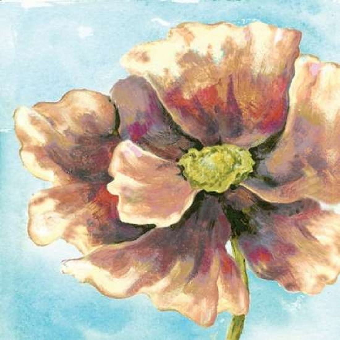 Fresh Poppies II Canvas Art - Margaret Ferry (24 x 24)