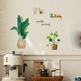 Fresh Potted Green Painting Stickers Living Room Children Bedroom Can