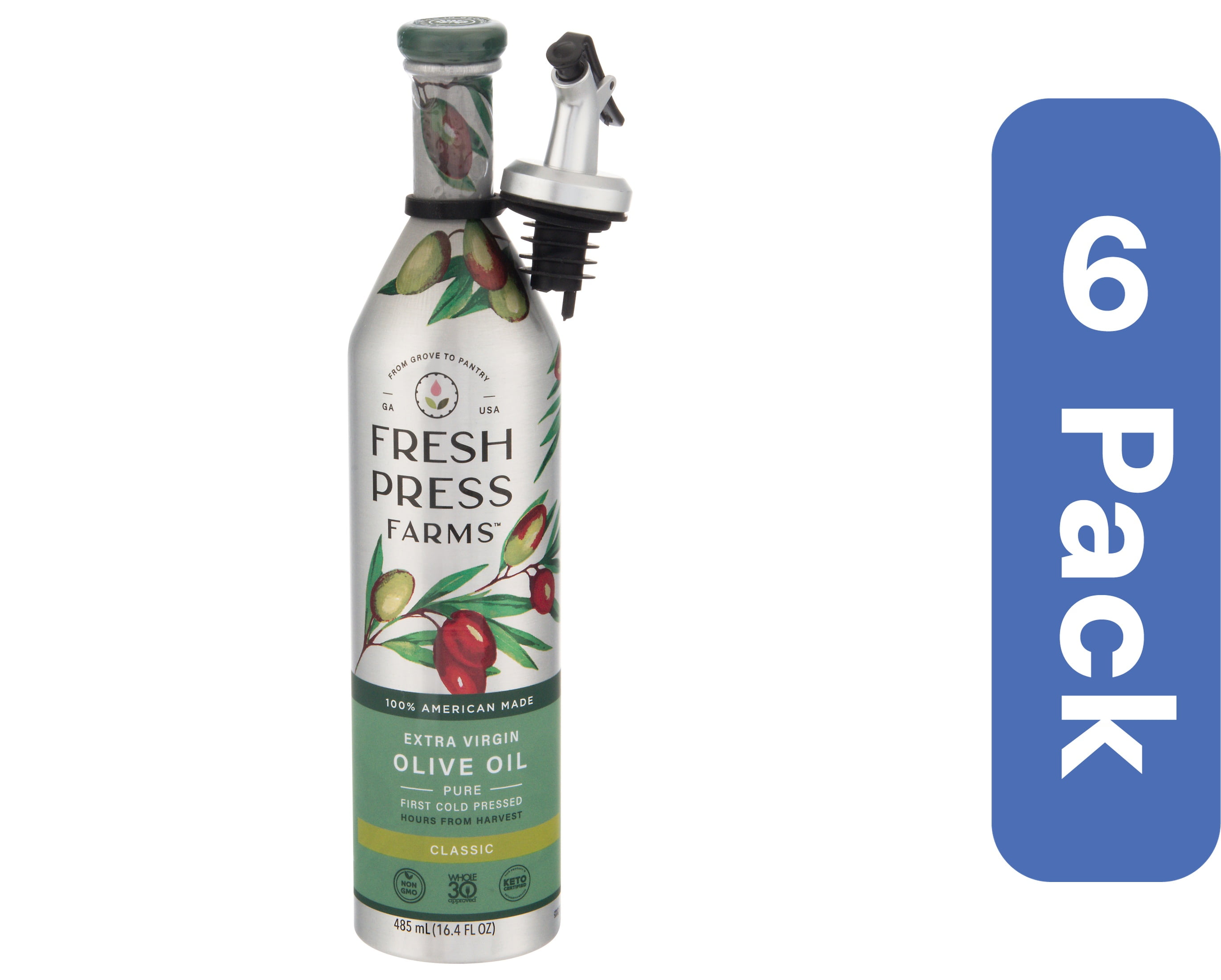 Fresh Press Farms Classic Extra Virgin Olive Oil 485 ml (Pack of 6)